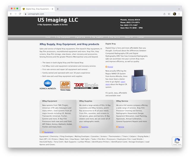 screenshot of usimagingllc.com
